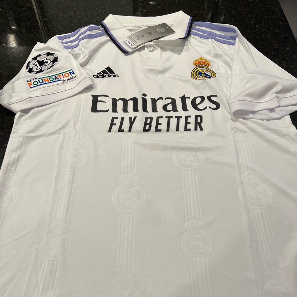 Real madrid home white soccer Jersey 22/23